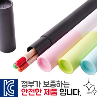 원목컬러원형미두연필3p바닐라원통세트