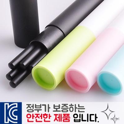 흑목원형미두연필 바닐라원통케이스5p