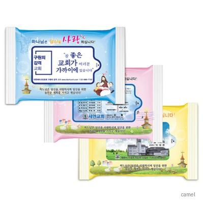 이사야 3종 렌덤 무광 전도용 물향기 물티슈 20매