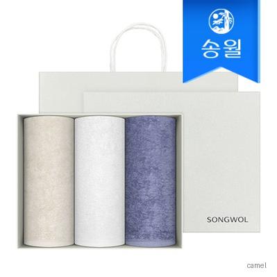 송월타월 160g코마사40수 3매 선물세트 쇼핑백 답례품