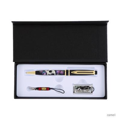 송학나전볼펜 채색송학자개USB