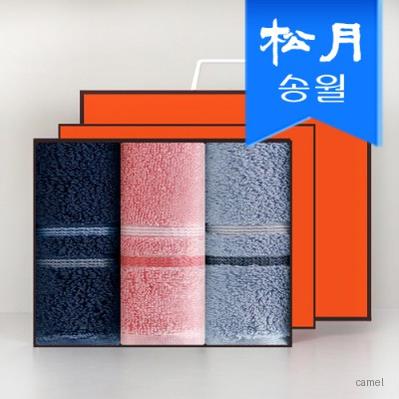 송월타올 호텔수건 루시아 180g 3p 선물세트 쇼핑백 기념수건 답례품