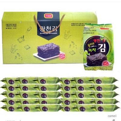 녹차 올리브 광천 도시락 김 30봉