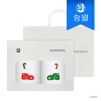 송월 스노우크리스마스 2매케이스 쇼핑백