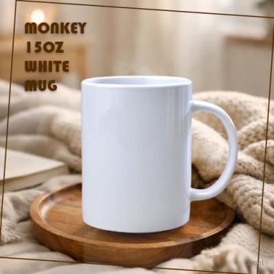 몽키 15oz 화이트머그