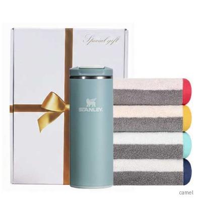스탠리 트랜짓 플립탑머그 355ml 송월 고급타올세트
