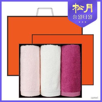 송월타올 솔리드 뱀부얀 210g 3P 타올세트