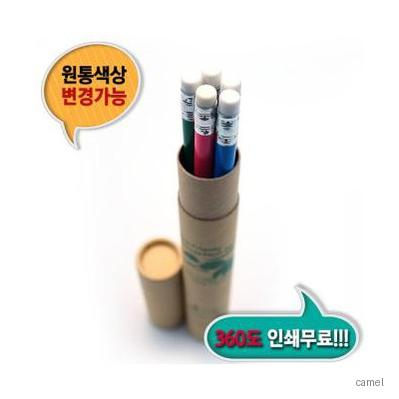 원형지우개연필 5본입세트 재생