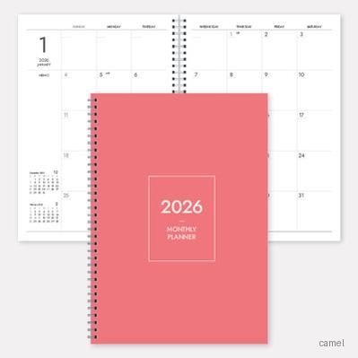 2026 월간 플래너 노트 A4