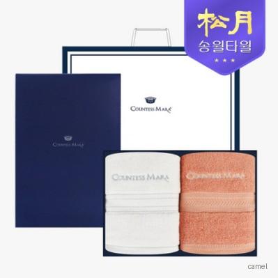 송월타올 카운테스마라 스티치 헤링본 40 160g 2P 타올세트