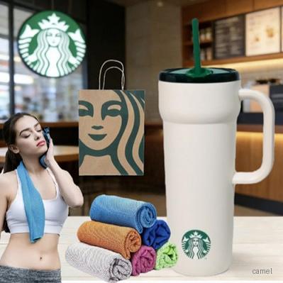 스타벅스 롱 텀블러 710ml 기능성 스포츠 타올 종이 쇼핑백 선물세트