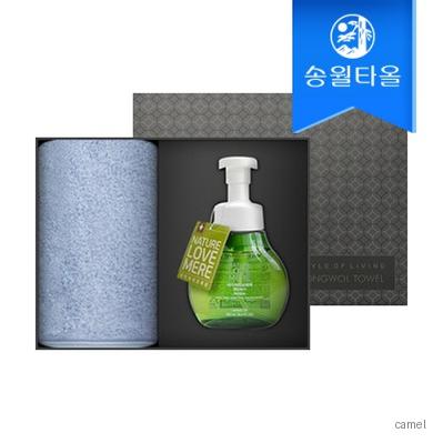 송월타월 타올 핸드위시 기프트세트 솔리드 혼방사무지1 네이처러브메레1