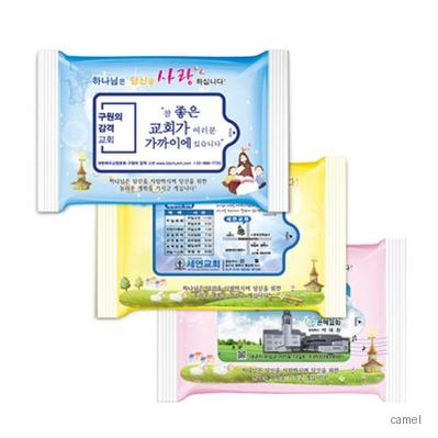 이사야 3종 렌덤 무광 전도용 물향기 물티슈 5매