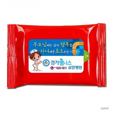 레드 유광 물향기 물티슈 5매