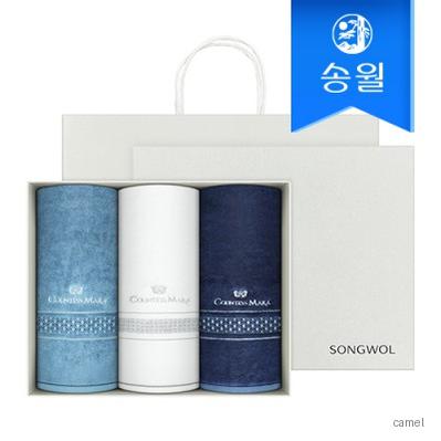 송월타월 카운테스마라 더블다이아 3매 선물세트 CM상하 쇼핑백 답례품