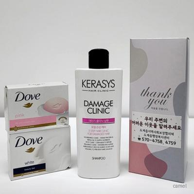선물세트 4종 도브 샴푸 비누