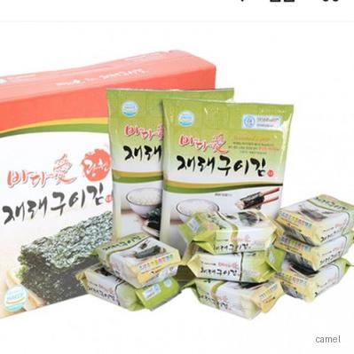재래 구이김 광천 도시락 8봉 전장2봉