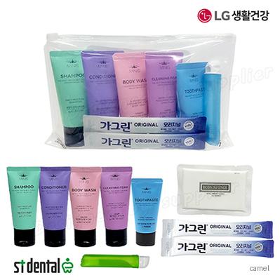 엘지 여행용세트 3호 미니스튜브8종 가그린2p 칫솔치약세트