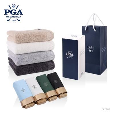 PGA 5단접이식 210T 골드코팅 우양산 호텔스페셜180타올세트 와인케이스 쇼핑백포함