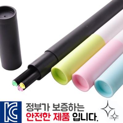 보석연필3p바닐라원통세트