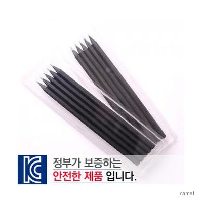 투명사각 흑목육각연필5P세트