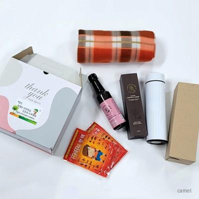 선물세트 5종 무릎담요 커피원액 텀블러 온도 핫팩 손난로