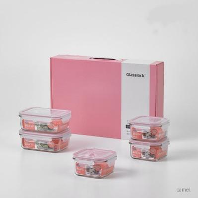 글라스락 클래식 직정 5조 핑크