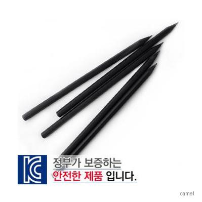 흑목육각미두연필