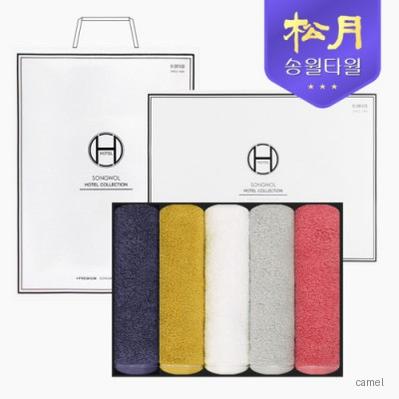 송월타올 컬러풀40 170g 5P 타올세트