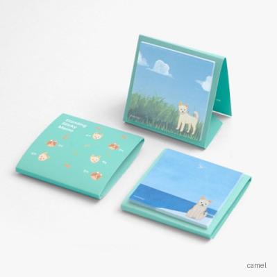 스탠드 수첩형 컬러 점착메모지 1P