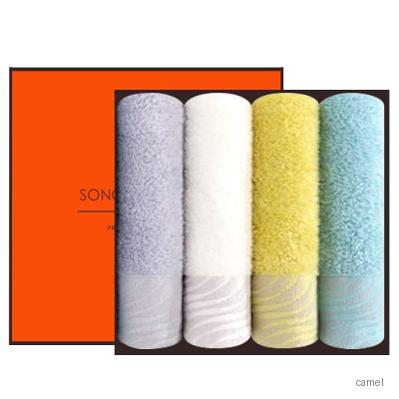 송월타월 샤보렌 물결 160g 4P 선물세트 답례품수건 답례수건