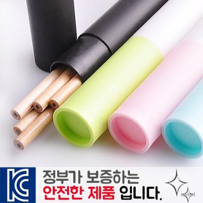 원목양절연필 바닐라원통케이스5p