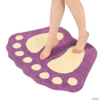 로페리아 큐티 발바닥 디자인 욕실 미끄럼방지 흡수 발매트 48 67cm 0215336