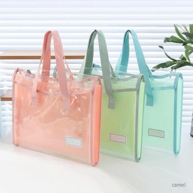 로페리아 A4사이즈 PVC 투명 방수 학원 가방 0216474