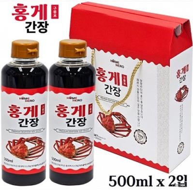 구룡포 홍게 간장 500ml 2개 명절선물세트 답례품