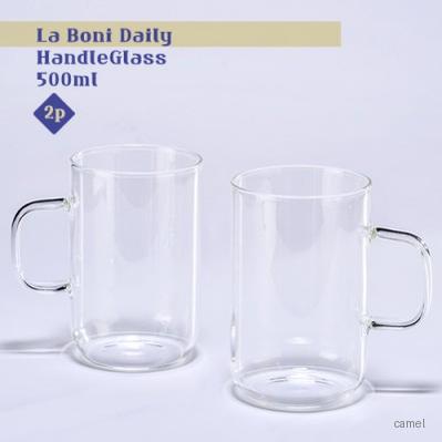 라보니 데일리 손잡이글라스 500ml 2P