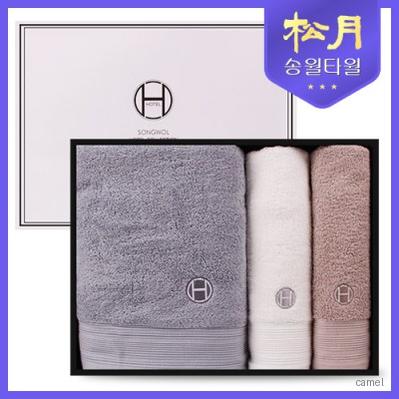 송월타올 클래식 바스 세면 3P 선물세트