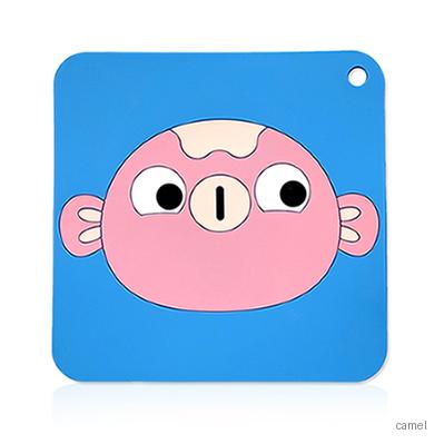 칼라 실리콘 냄비받침 물고기
