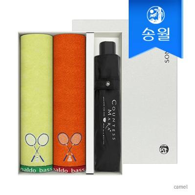 송월 타올 우산 3매 선물세트 배드민턴 스포츠2 3단 폰지1