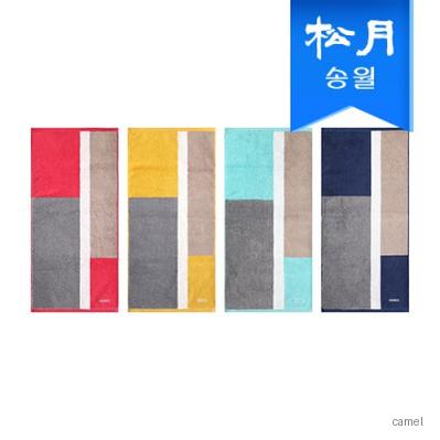 송월타올 컬러웨이 코마사 180g 선염 세면타올 1매 기념수건 답례품