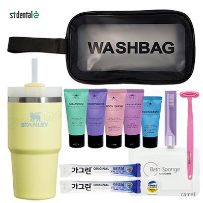 스탠리 퀜처591ml 빨대 텀블러 세트6호 세면백 LG미니스 혀클리너 가그린2p 쇼핑백포함