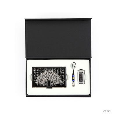 훈민한글부채금속명함 훈민정음자개USB