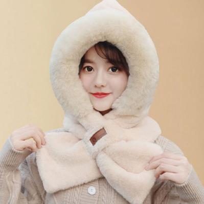 로페리아 플러시 후드머플러 넥워머 모자 0217049