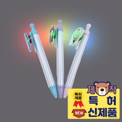 트윙클볼 아크릴캐릭터 라운드노크볼펜 LED