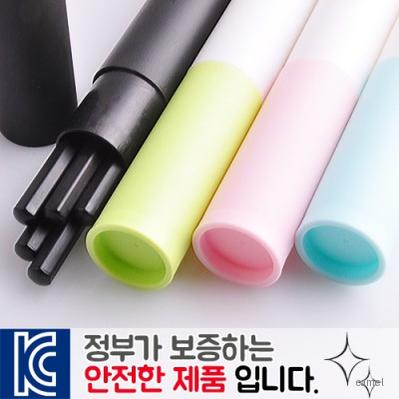 흑목육각미두연필 5p 바닐라원통케이스