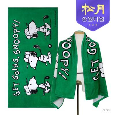 송월타올 스누피 그린76 비치타올