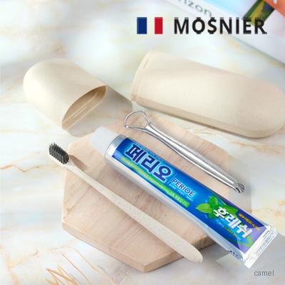 모스니에 생분해칫솔 혀클리너 치약150g 생분해케이스 대 세트