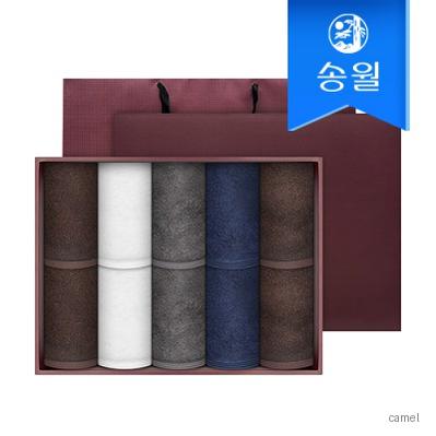송월타월 헤비무지 10매 세면타올 선물세트 쇼핑백