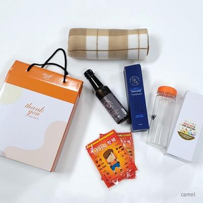 선물세트5종 손난로 핫팩 무릎담요 마이보틀 물병 커피원액