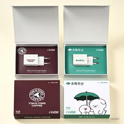 GAN 1포트 초고속 충전기25W 자석싸바리 굿즈세트